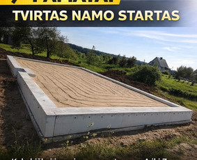 Atraminės sienelės - Pamatų įrengimas su Finnfoam klojiniais nuo 70&euro; už m2