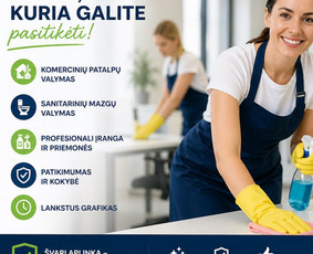 Valymo paslaugos - Namų ir biurų valymas &ndash; generalinis, po statybų