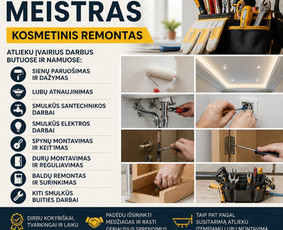 Kitos statybos paslaugos - Universalus meistras  kosmetinis remontas