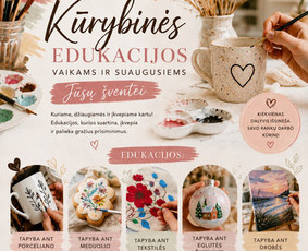 Rankdarbių kūrėjai - Edukacijos - kūrybinės dirbtuvės