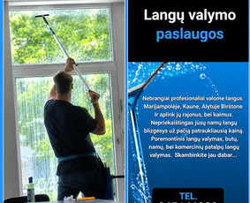 Langų valymas - Langu valymo paslaugos