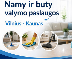 Valymo paslaugos - Siūlome profesionalias valymo paslaugas namams, butams ir bi