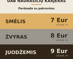 Juodžemis - Smėlis ir žvyras &ndash; Naura&scaron;ilių karjeras