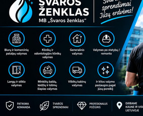 Valymo paslaugos - Mb &bdquo;&Scaron;varos ženklas&ldquo; &ndash; profesionalios valymo paslaugos Kaune