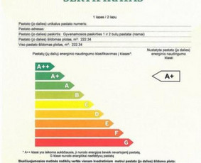 Statybos dokumentų tvarkymas - Pastato energinio naudingumo sertifikavimo paslaugos