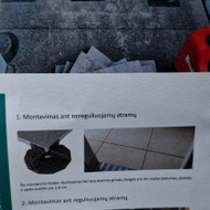 Reikia išklijuoti plyteles