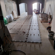Parduotuvės sienų dažymas, apie 400m2