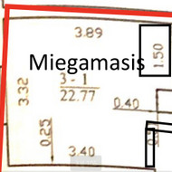 Kambario glaistymas/dažymas, apie 30m2