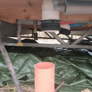 Mobilaus namelio nuotekų vamždžiai, jų sujungimas