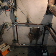 Santechnikos darbai prie katilo (skubiai)