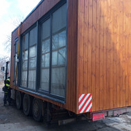 Modulinio namo pervežimas