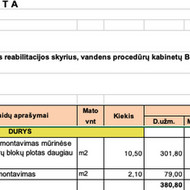 Reikalingos durys ir jų montavimo darbai