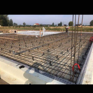 Plokštuminio pamato betonavimas