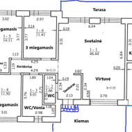 100m2 namo vidaus apdailos darbai, Vijūkai