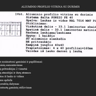Aliuminio profilių sistema, langai, durys