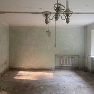 Grindų betonavimas, sienų lyginimas, sienų (gipso perdangų statymas)