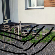 Laiptai iš trinkelių