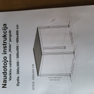 Nida pergola, kas ir už kiek sutvertu? 3x4m