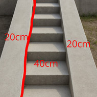 Betoniniai laiptai lauke su Rampa VILNIUS