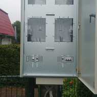 Elektros įvadas 7,5m nuo stulpo dėžės iki skypo su rangovo aktu