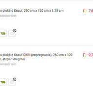 Reikia pristatyti gipso plokštes