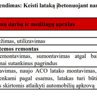 Trinkelių ardymas, latako perbetonavimas