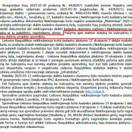 Pažyma apie statinio statybą be nukrypimų nuo esminių statinio projekto sprendinių