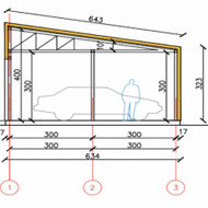 Pagrindo betonavimas modulinei konstrukcijaiš 60m2