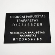 Reikalingi raidžių trafaretai