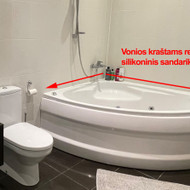 Reikia silikonu uzsandarinti vonios krastus