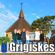 STELA SU MIESTO PAVADINIMU ,,GRIGIŠKĖS