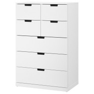 IKEA baldų surinkimas NORDI komoda 7 stalčiai