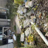 Išvežti statybinius betono gabalus