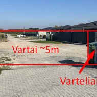 Stumdomi vartai į sklypą