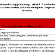 Grindų dangos linoleumo perklojimas