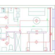 Elektriko skydo pernešimui ir rozečių išvedimui