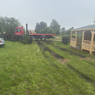 Reikalingas autokranas ar kita tinkama technika pevesinei perkelti keleta metru i sona