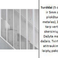 Laiptinės turėklai metaliniai