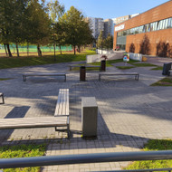 Reikalingi suoliukai ir šiukšliadėžės su montavimu