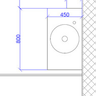 Praustuvo pagaminimas ir klijavimas iš plytelių