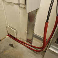 Kabelių pajungimas į elektros skydą