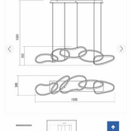 Reikalinga pagalba prailginant pakabinamo LED šviestuvo laidus iki maždaug 3,5 metrų