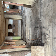 Perdangos šlako (molis, šiaudai, keramzitas) nukasimas