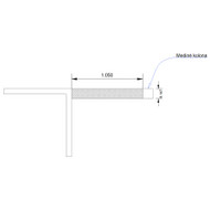 Reikia pastatyti metro pločio gipso kartono pertvarą