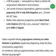 Reikia pajungti termostata elektriniam katilui.