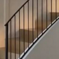 Laiptų turėklas, metalinis