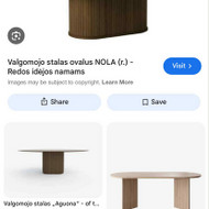 Ieškau kas iš ažuolinio stalviršiaus išpjautų stalą