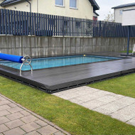 LED profilio ir juostos montavimas lauko terasoje