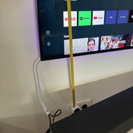 Rozetės už televizoriaus montavimas