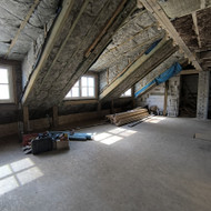 Reikia palėpę aptaisyti GKP, bei įrengti kelias pertvaras